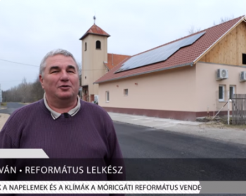 Felkerültek a napelemek és a klímák a móricgáti református vendégházra