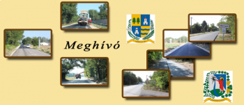 Meghívó, útfelújítás alkalmából rendezett átadó ünnepségre